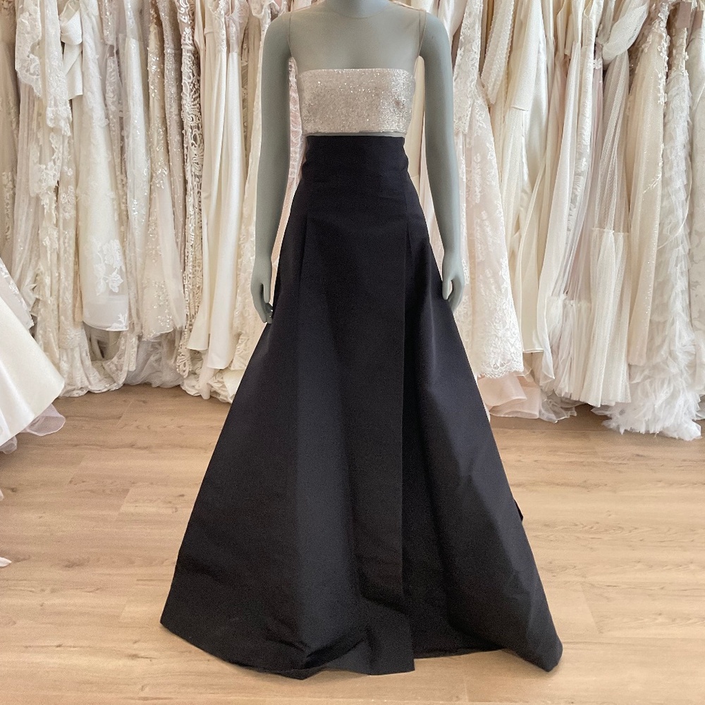 Kaufman Franco Crystal bodice Black gown